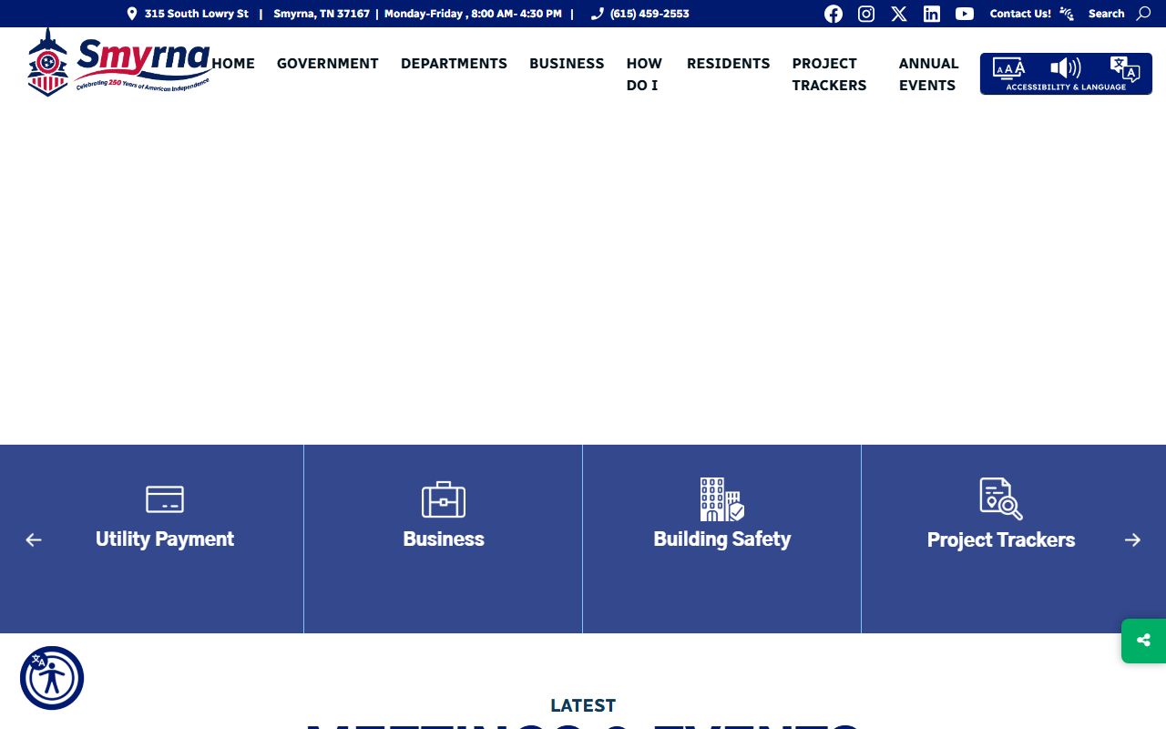 Smyrna Sex Offenders police department page from the Smyrna Police Department