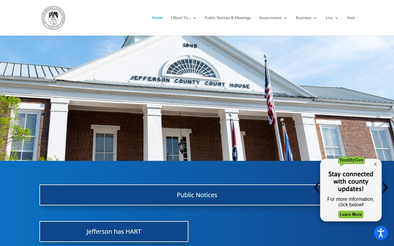 Jefferson County Sex Offenders sheriff office page on the Jefferson County government website