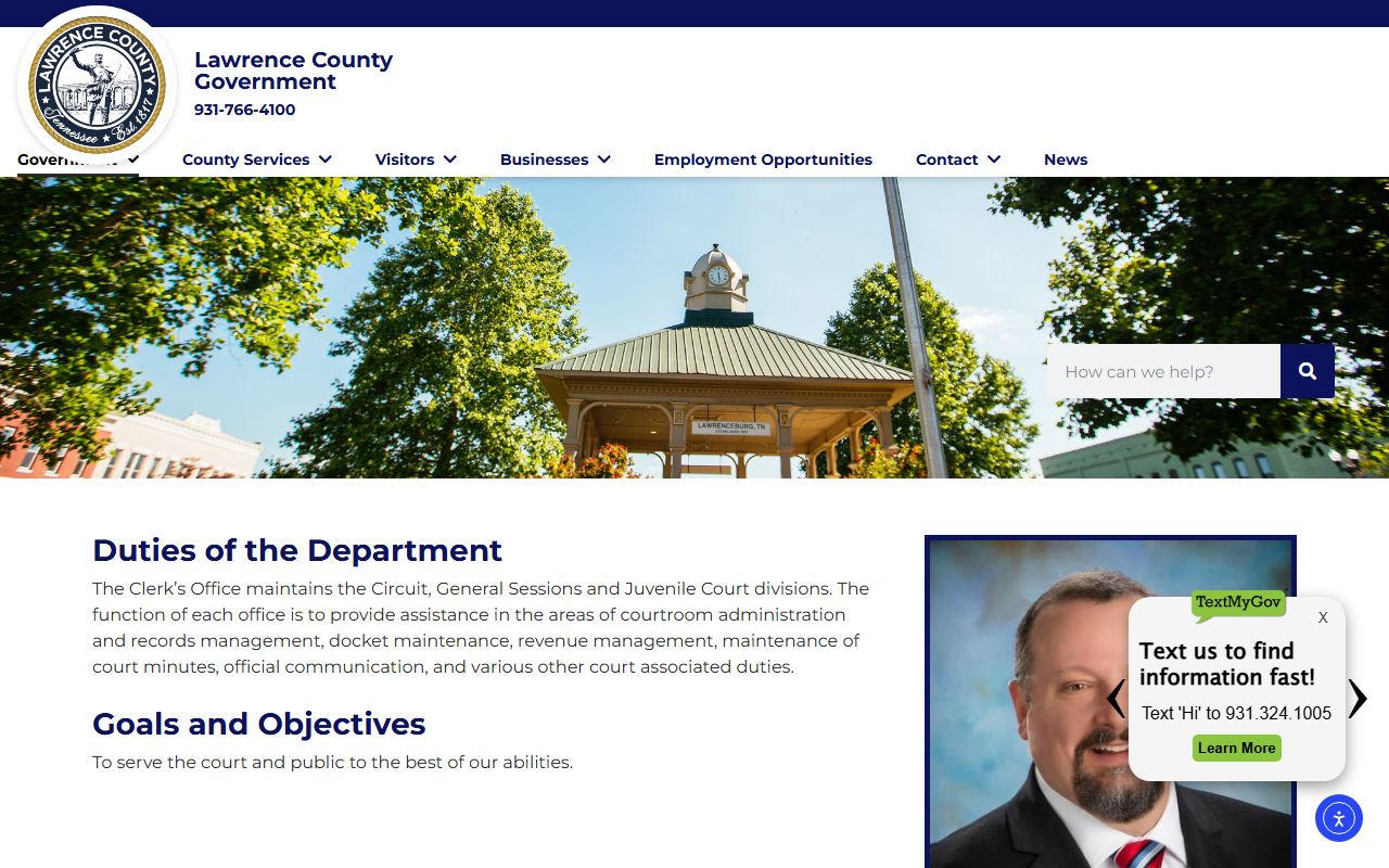 Lawrence County Sex Offenders sheriff office page on the Lawrence County sheriff website
