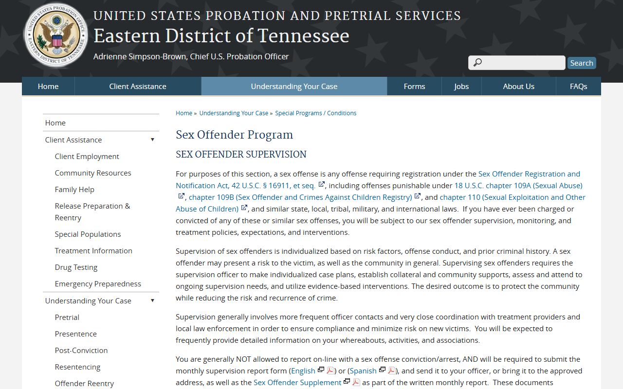 Tennessee Sex Offenders campus safety guidance and registry access